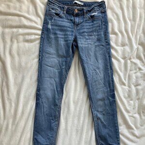 Hollister Women Size 7S W28 L26 High Rise Jean Legging Advanced Stretch Blue